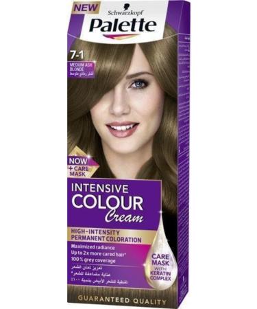 Palette 7.1 Ash Blonde Icc Permanent Cream Dye