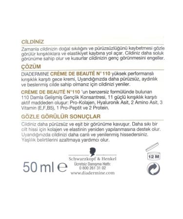 Diadermine Diadermine Anti-Wrinkle Night Care Cream 50 Ml. (110 Drops Advanced Youth Concentrate) - Buy Online on GoSupps.com