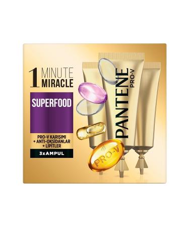Pantene Ampoule 1 Minute Miracle Superfood 3x15ml