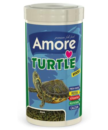 AMORE Turtle Sticks 250ml + Ahm Turtle 250ml Vitamin Calcium Mineral Plus Reptile and Turtle Food - Buy Online on GoSupps.com