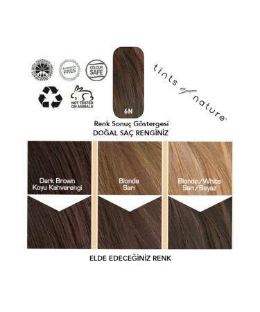 Tints Of Nature 6n Dark Blonde Organic Hair Dye - Buy Online on GoSupps.com