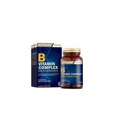 Nutraxin Vitamin B Complex Contributing to Normal Energy Formation 60 Tablets