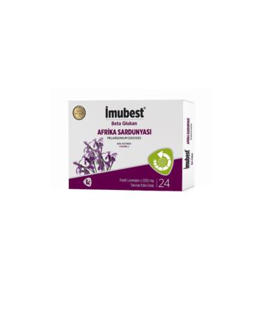 imubest Beta Glucan African Geranium 24 Pieces Pastille