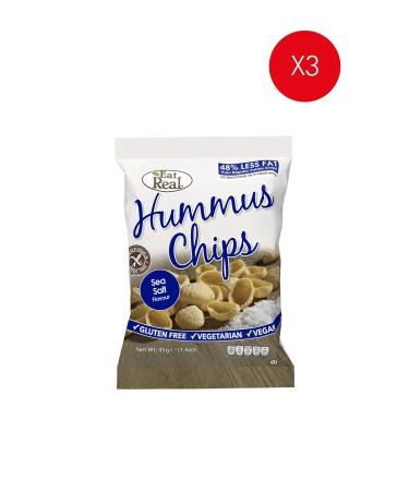 Eat Real Eatreal Sea Salt Chickpea Chips 45 gr X 3