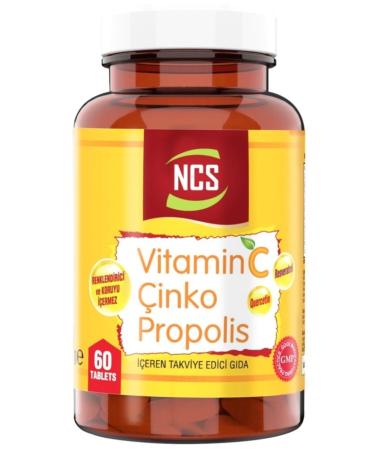 Ncs Vitamin C Zinc Propolis 60 Tablets Vitamin D Quercetin Resveratrol