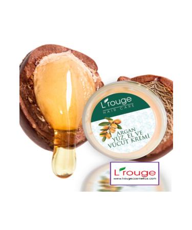 L'ROUGE Argan Oil Face Hand and Body Cream