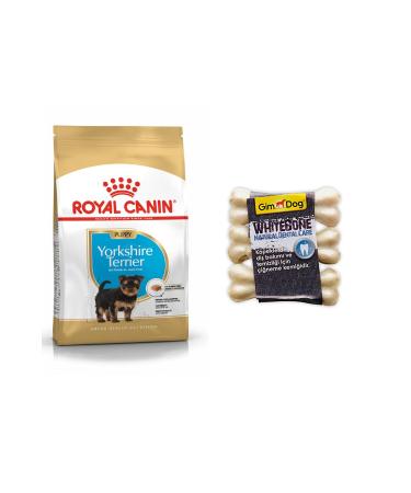 Royal Canin Chihuahua Puppy Dog Food 1.5 Kg +gimdog 3-Piece Tooth-Friendly Bone