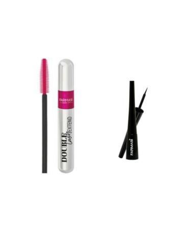 Farmasi Double Lash Extend Double Effect Mascara + Deep Look Eyeliner 01