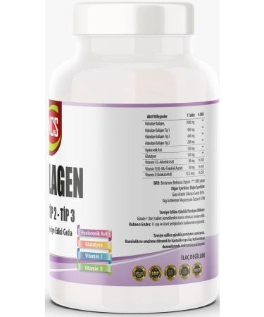 Ncs 180 Tablets Collagen 1000 Mg Collagen Type 1-2-3 Glutathione Dvit - Buy Online on GoSupps.com