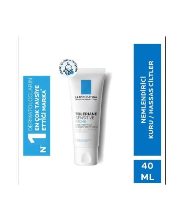 La Roche Posay Toleriane Sensitive Rich - 48 Hour Moisturizing Face Care Cream 40 ml - Buy Online on GoSupps.com
