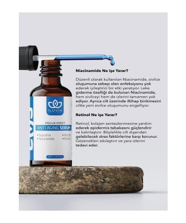 iluvia Anti-Aging and Anti-Wrinkle Skin Serum 60 ml (Retinol Hyaluronic Acid B3) - Buy Online on GoSupps.com