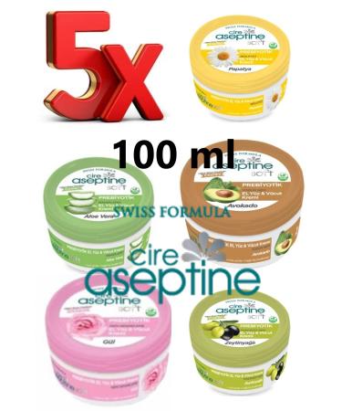 Cire Aseptine 5 X Soft Prebiotic Hand Face & Body Cream 100 Ml