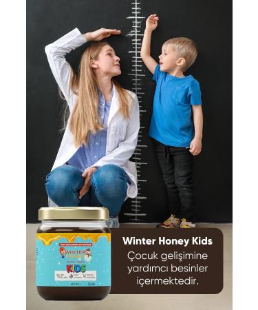 WINTER HONEY Height Extender-Vitamin C-Immune Booster-Royal Jelly-Honey-Pollen-Cocoa 240 Gr. 3 Pieces - Buy Online on GoSupps.com