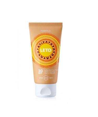 Faberlic Leto Anti-Aging Sun Face Cream SPF 30 - Buy Online on GoSupps.com