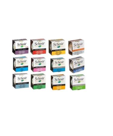 Schesir Mixed Canned Adult Cat Food 12 X 85 G
