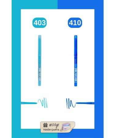 Show by Pastel Show Your Game Waterproof Gel Eye Pencil Set - Gel Eye Pencil 403 + 410 + Togin Bag Gift