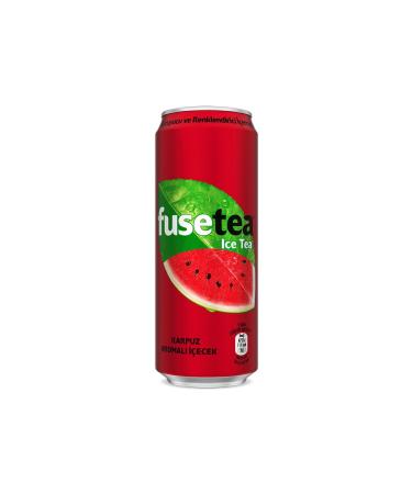 Fuse Tea Watermelon Flavored Drink Iced Tea 330 Ml X 12 Pieces - Buy Online on GoSupps.com