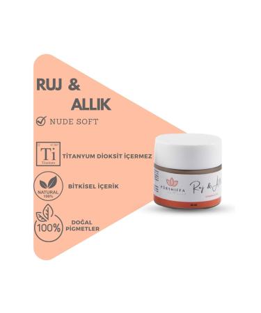 Purshiffa Natural Lipstick (NUDE SOFT TONE) (JAR) 5 gr