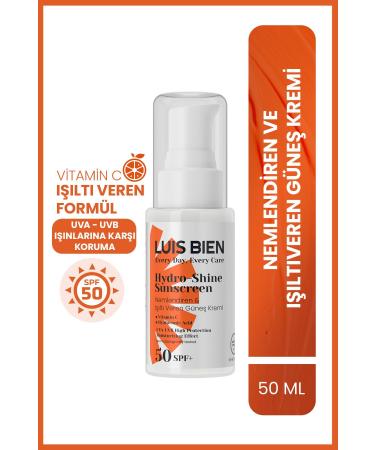 Luis Bien Spf 50 Sun Cream | Moisturizing and Brightening | High Protection | Bright Skin