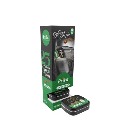 prifa Coffee Tablets | Cardamom | Sugar Free | Vegan | Emergency Coffee | Real Absorbable Coffee 10x25