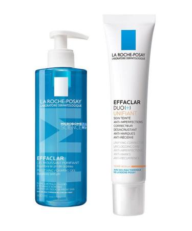 La Roche Posay Effaclar Gel 400 ml + La Roche Posay Effaclar Duo + Tinted Skin Care Cream 40 ml-Medium
