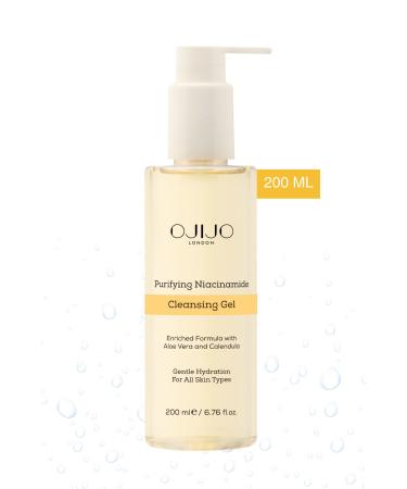 OJIJO LONDON Purifying Facial Cleanser Gel with Niacinamide 200 ml All Skin Types - Buy Online on GoSupps.com