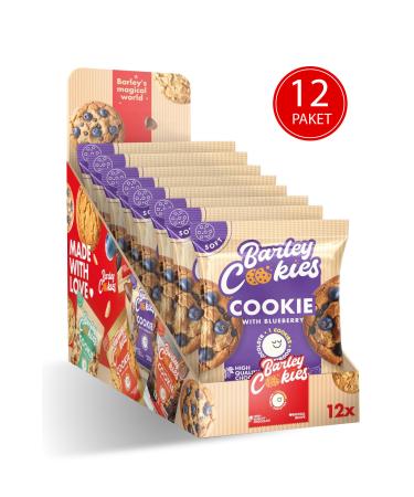 Barley Cookies Blueberry Soft Cookies 40g X 12 Pack