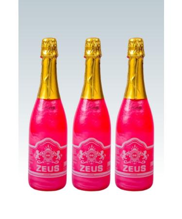 OS ZEUS 3l Alcohol-Free Glitter Champagne* Strawberry Flavored (non-alcoholic)