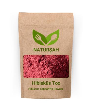 Natursah Hibiscus Powder - Ground (Hibiscus Sabdariffa Powder) 250 Gr