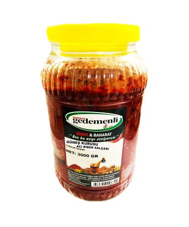 GEDEMENLI SUN DRIED HOT PEPPER PASTE 3KG