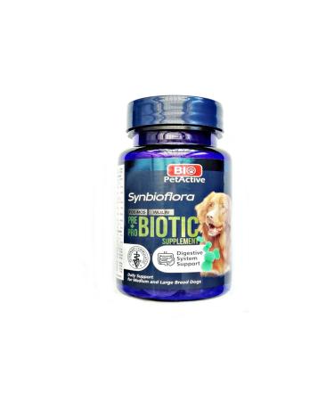 Bio PetActive Biotic Probiotic Prebiotic Large and Medium Breed Dog Digestion 60 Tablets 72 Gr