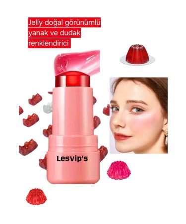 Lesvip's Gel Texture Natural Looking Cheek and Lip Color Gel Blush 01