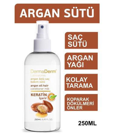 DermaDerm Keratin Argan Essence Hair Care Milk 250 ml