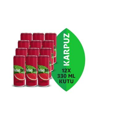 Fuse Tea Watermelon Flavored Drink Iced Tea 330 Ml X 12 Pieces