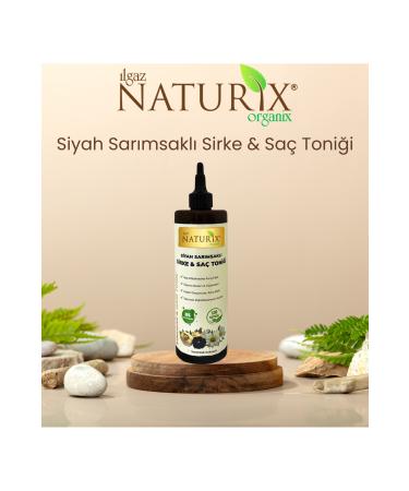 Naturix Black Garlic Vinegar & Hair Tonic Vitamin B5 Chamomile Extract Unscented 400 ml Vinegar