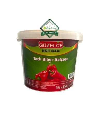 G zelce Hac o lu Spice Hatay Local Natural Pepper Paste Hot-Sweet 10 Kg Bucket