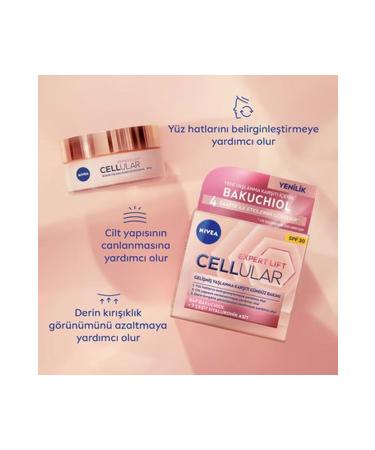 NIVEA Cellular Expert Lift Natural Retinol Alternative Day Cream with Pure Bakuchiol and Hyaluronic Acid