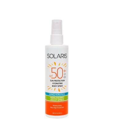 SOLARIS Water Resistant Sunscreen Cream Spray Spf 50 High Protection for All Skin Types (200 ML) - Buy Online on GoSupps.com