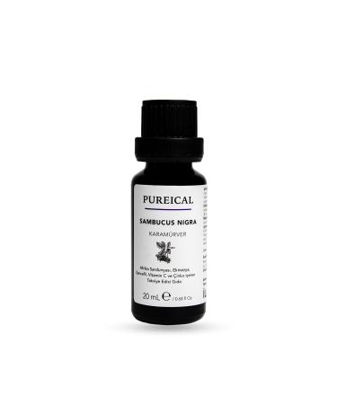 PUREICAL Sambucus Nigra Elderberry Pelargonium Echinacea Ginger Vitamin C Zinc 20 Ml
