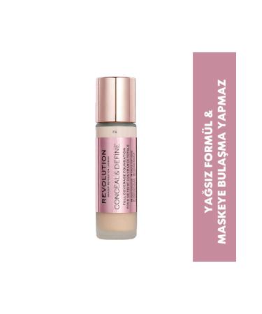 Revolution Conceal & Define Foundation Intensive Coverage Oil-Free Foundation F6