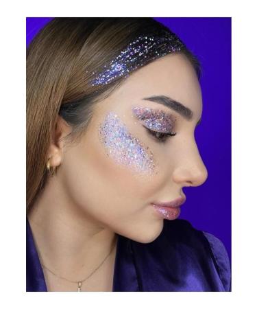 mov Gel Form Shiny Glitter Face Makeup & Body &hair No:1 Purple 8681763003013