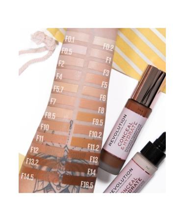 Revolution Conceal &hydrate Radiance Foundation F/2 -5057566108423 - Buy Online on GoSupps.com