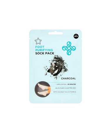 SUPERDRUG Purifying Charcoal Vitamin E Foot Mask
