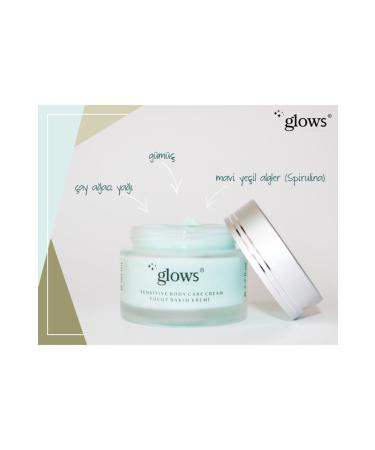 Glows Sensitive - Moisturizing Face and Hand Care Cream with Colloidal Silver for Dry Sensitive Skin - Buy Online on GoSupps.com