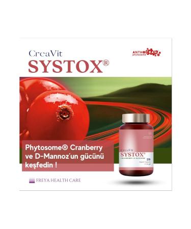 Creavit Systox Phytosome Cranberry and D-Mannose Supplementary Food 28 Capsules