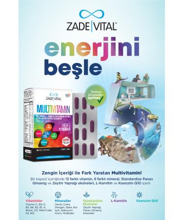 Zade Vital Multivitamin 30 Softgel Capsules