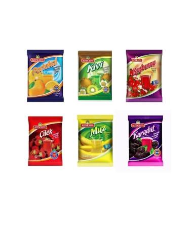 Alt ncezve 6 Pack (ORANGE-KIWI-ROSEHIP-STRAWBERRY-BANANA-BLACK MULBERRY) 250 gr Drink Powder