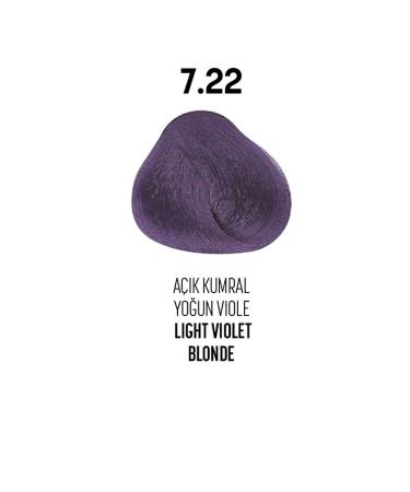 glam look 7.22 / Light Blonde Intense Violet - Light Violet Blonde - Glamlook Hair Dye