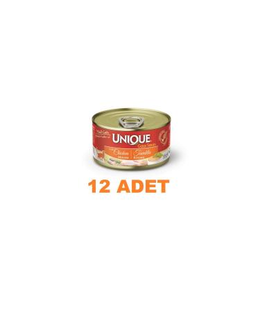 Unique Grain-Free Canned Cat Food with Minced Chicken 85 Gr X 12 Pieces