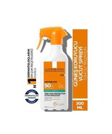 Baby La Roche Posay Anthelios Family Spray Body Sun Cream Spf+50 300ml (SINGLE)